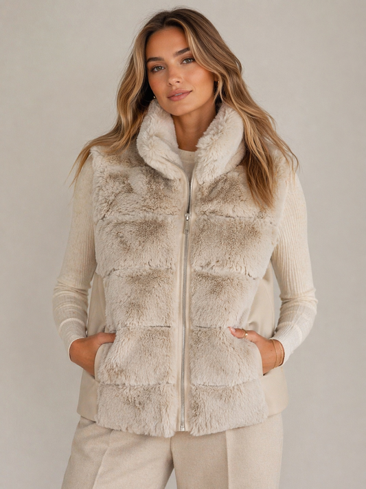 Faux Fur Waist Vest (May.7002511)