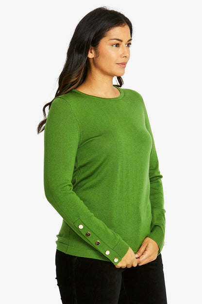 Merino Button Pullover (P585056)