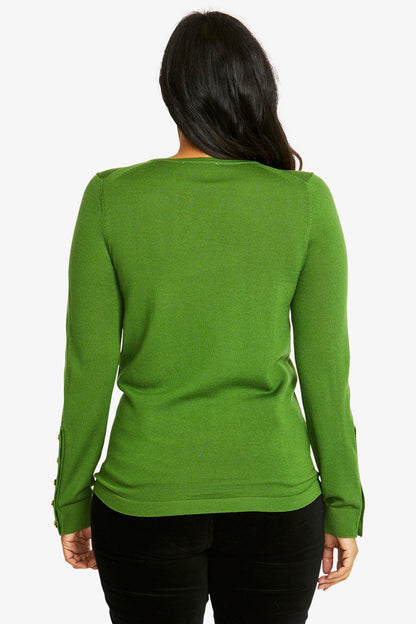 Merino Button Pullover (P585056)