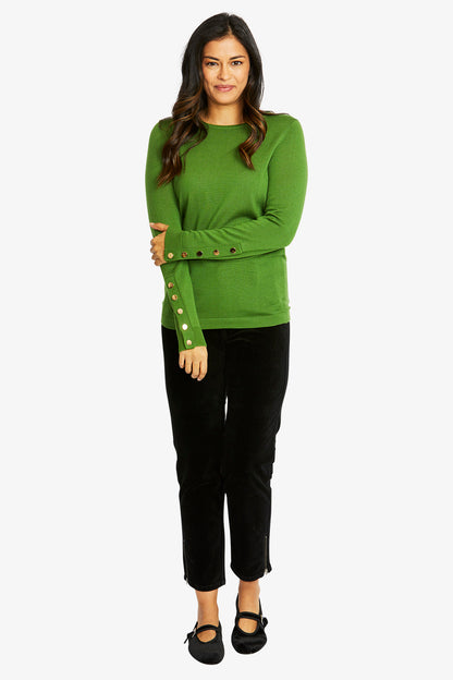 Merino Button Pullover (P585056)