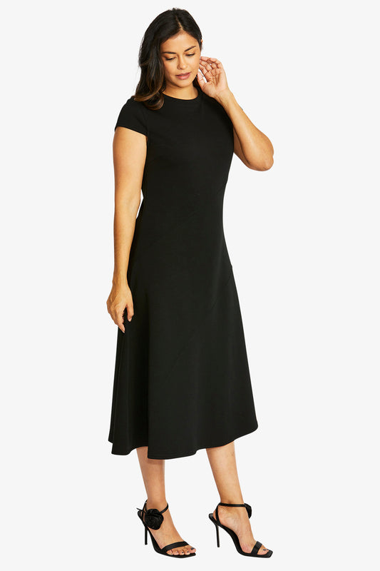 Ponti Seamed Dress (P585525)