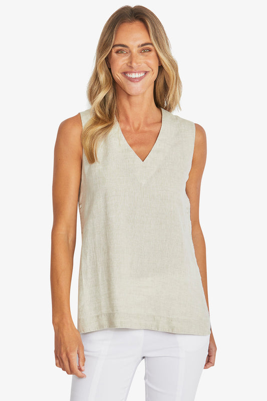 Erin Linen Top (P595327)