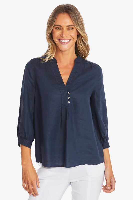 Naomi Linen Top (P595339)
