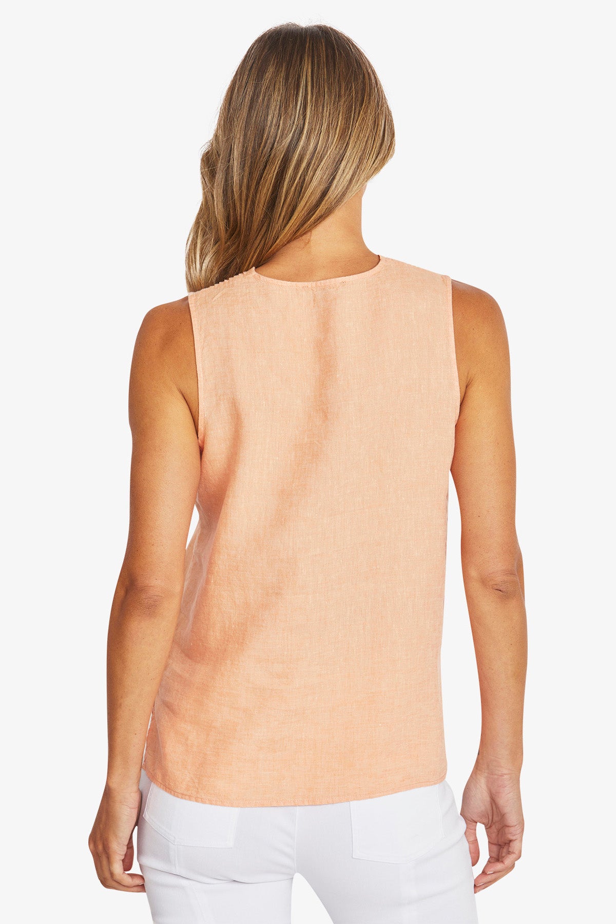 Linen Sleeveless Top (P595342)