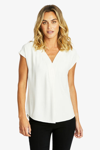 Kira Slinky V-Neck Top (P595357)