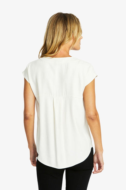 Kira Slinky V-Neck Top (P595357)