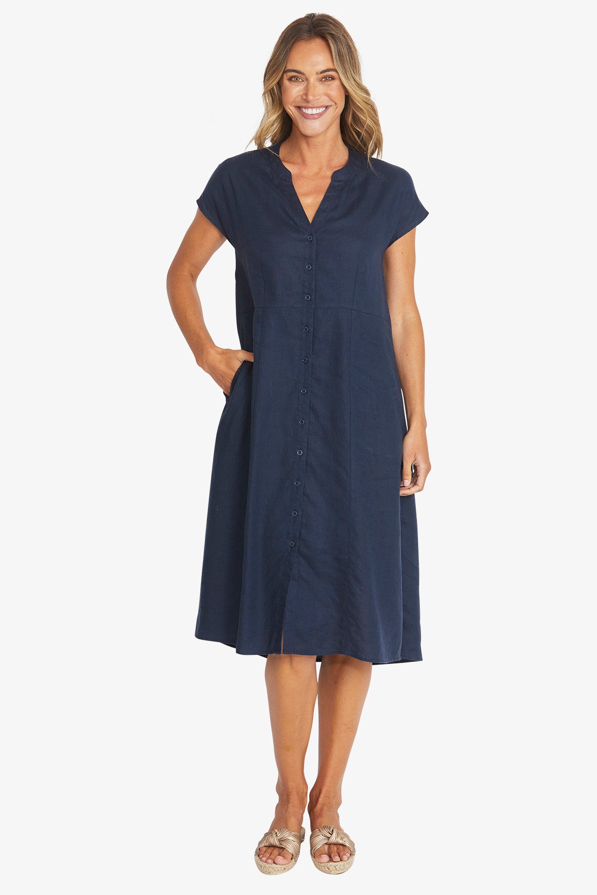 Sammy Linen Dress (P595544)