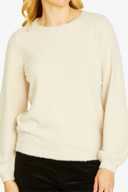 Pearl Fluffy Pullover (P605028)