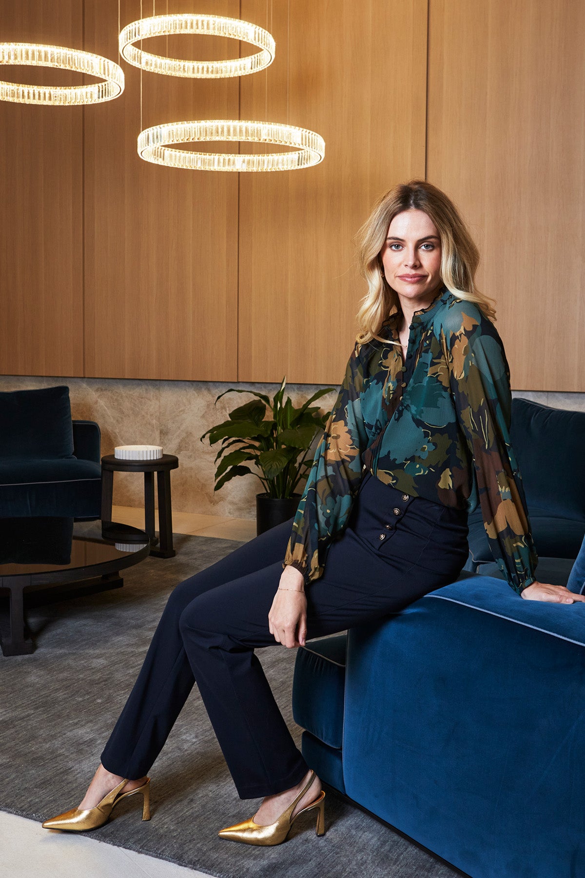 Midnight Botanica Blouse (P605333)