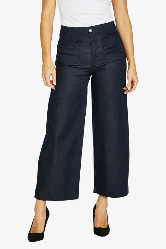 Denim Wide Leg Jean (P605716)