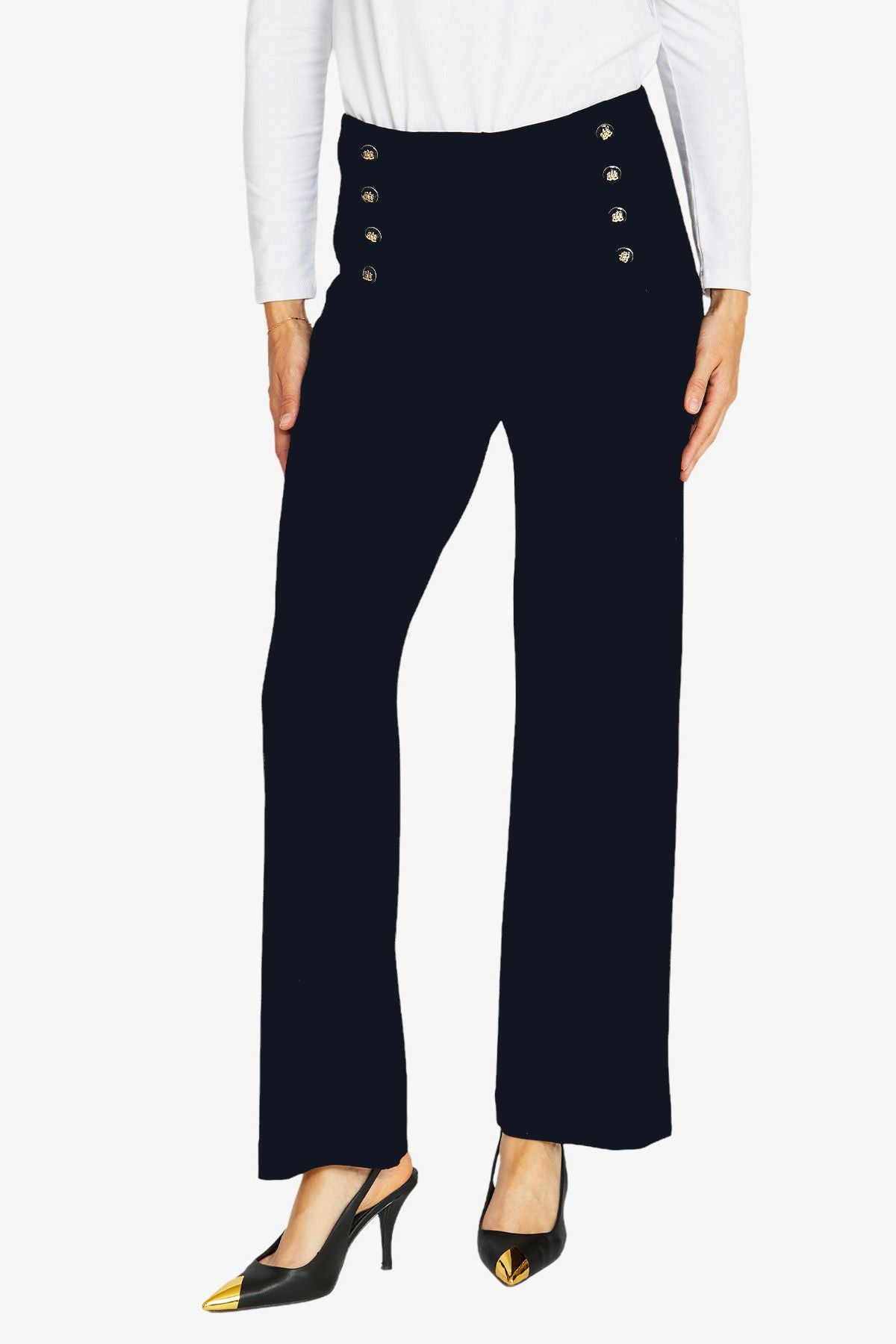 Marina Ponte Button Trousers (P605729)