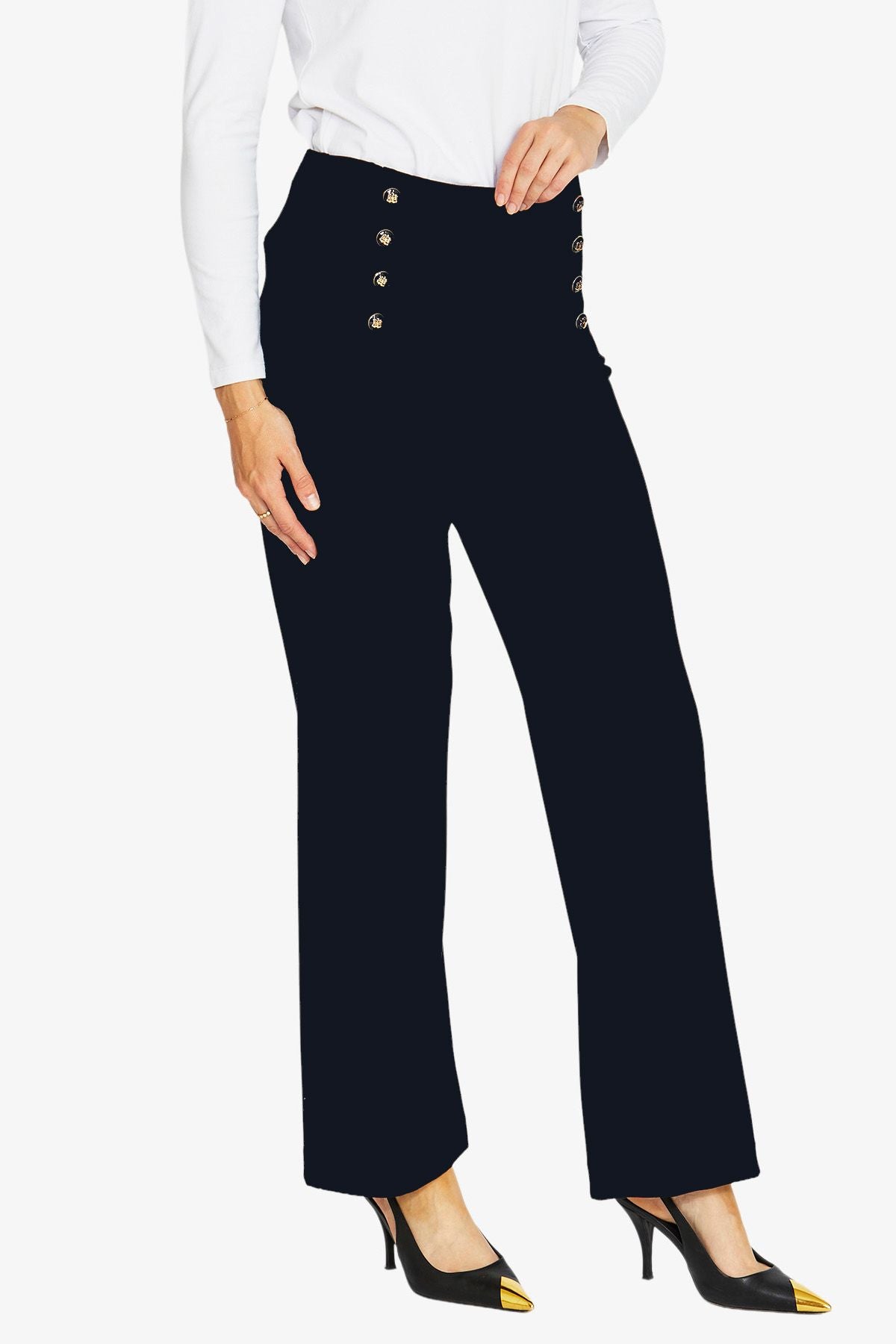 Marina Ponte Button Trousers (P605729)