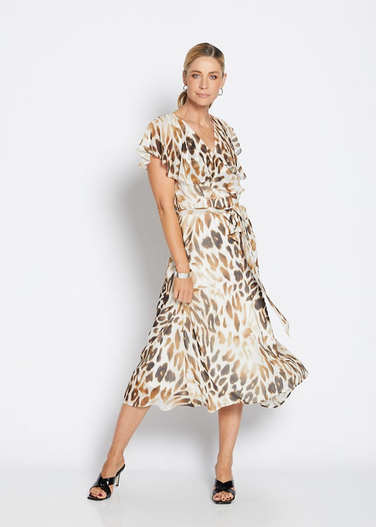 Short Sleeve Wrap Dress (Chicago)