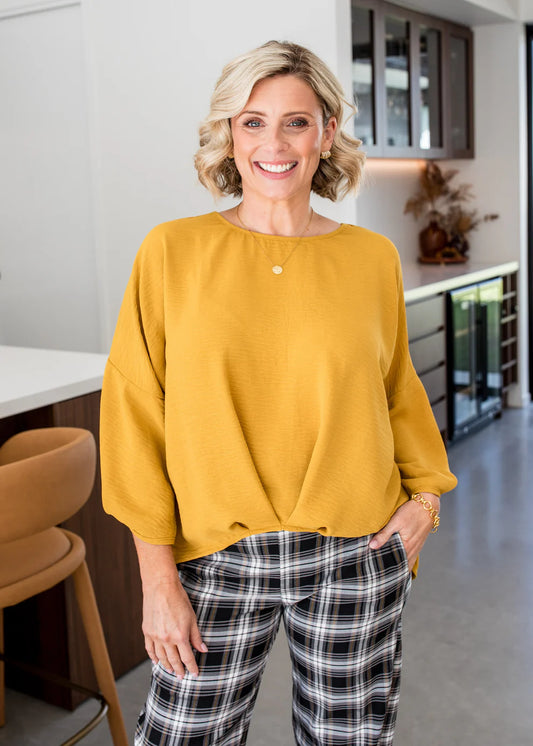 Resort Hammered Crepe Top (Origin.W26)