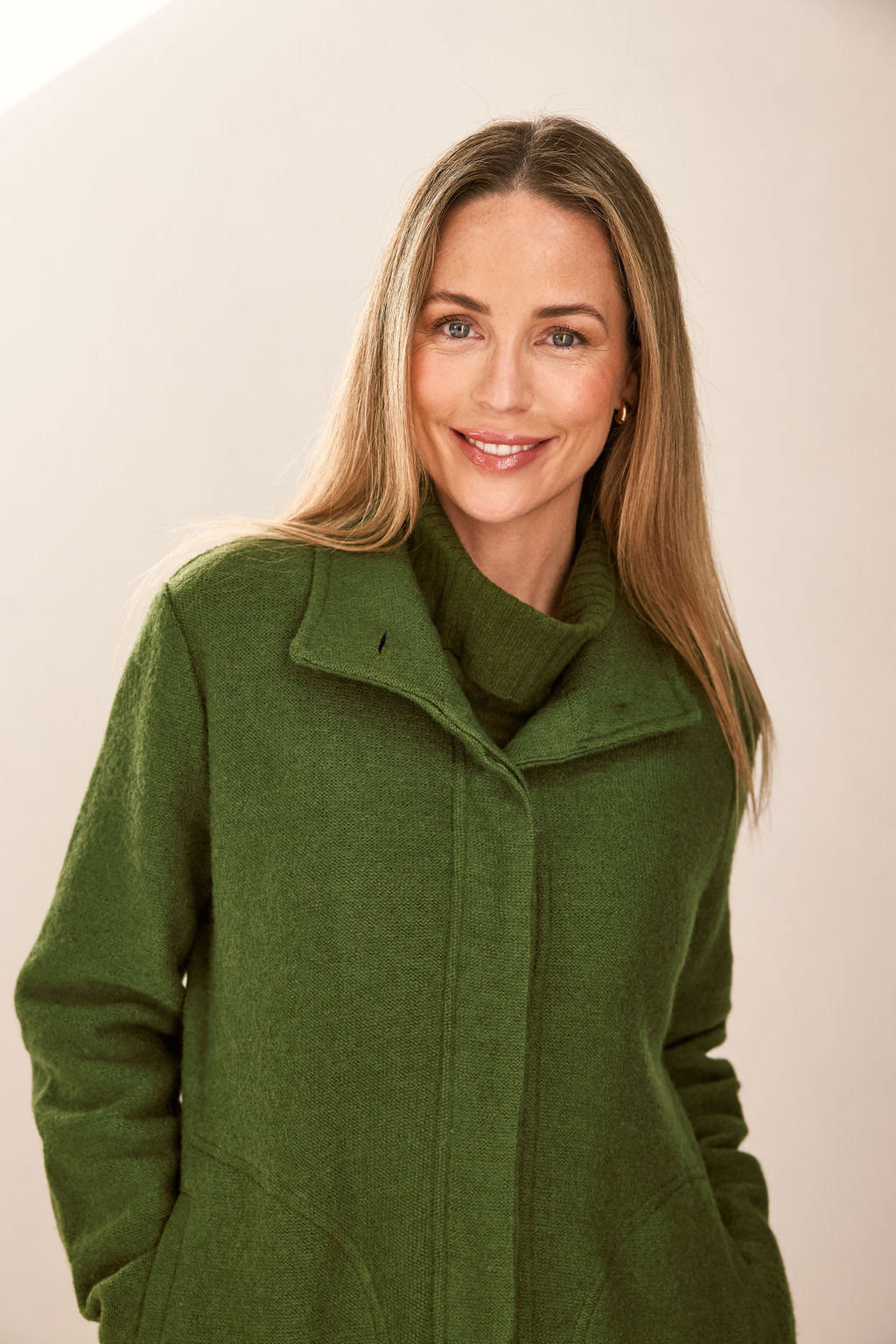 Ribbed Collar Coat (SS163)