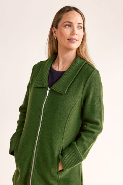 Ribbed Collar Coat (SS163)