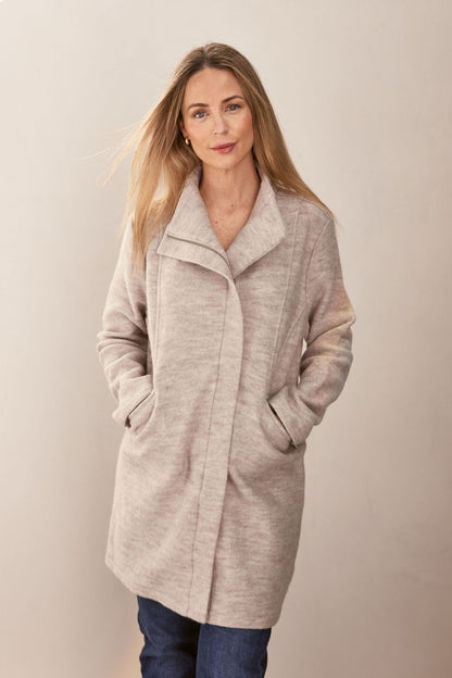 Long Line Panel Zip Coat (SS164)