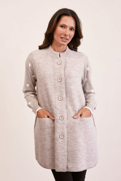 Long Line Button Front Rib Vest (SS169)