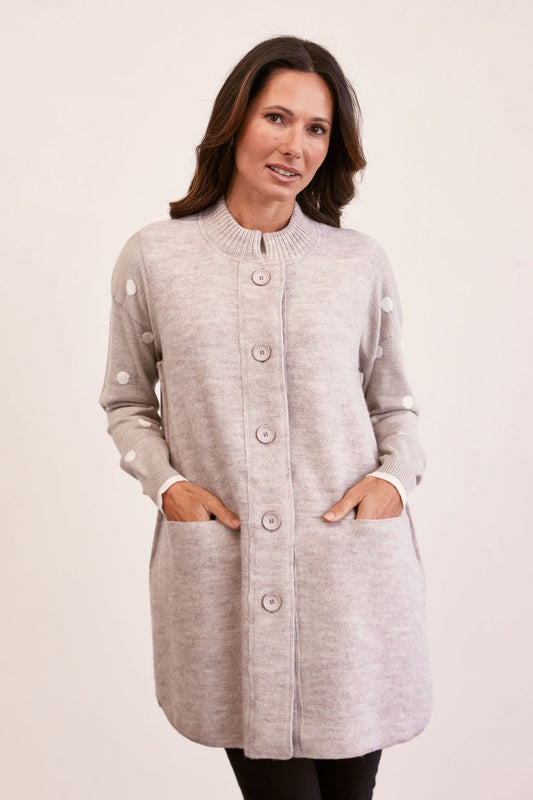 Long Line Button Front Rib Vest (SS169)