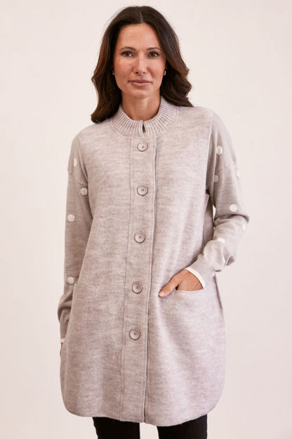 Long Line Button Front Rib Vest (SS169)