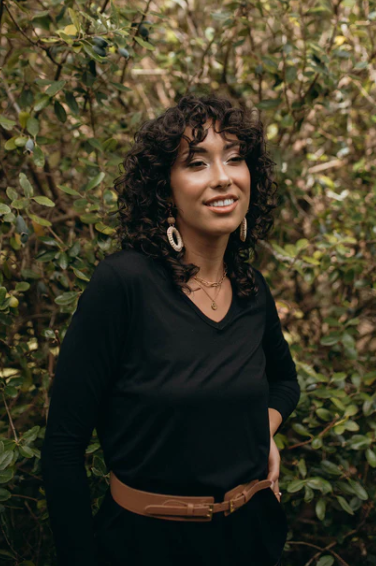 Sia V Neck Top (19NB062)