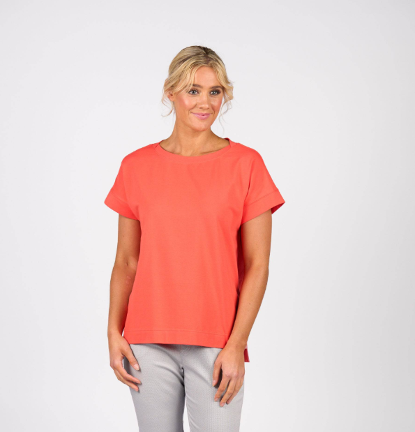 Drop Sleeve Top With Stepped Hem (4363)
