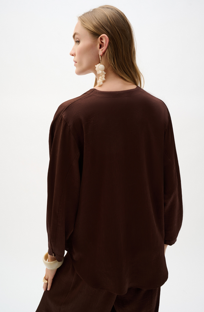 V-neck Relaxed Fit Shirt (262153)