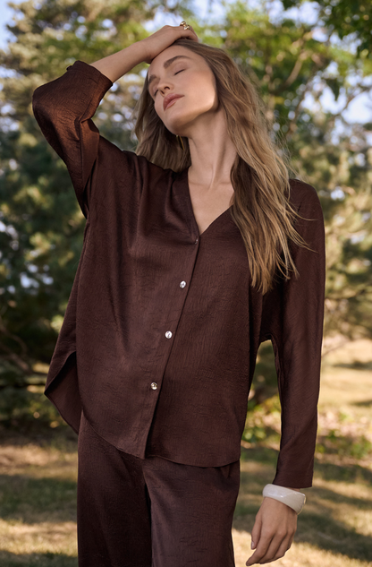 V-neck Relaxed Fit Shirt (262153)