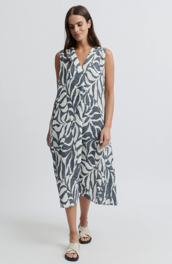 Tigre Sleeveless Print Dress (YTWN9696)