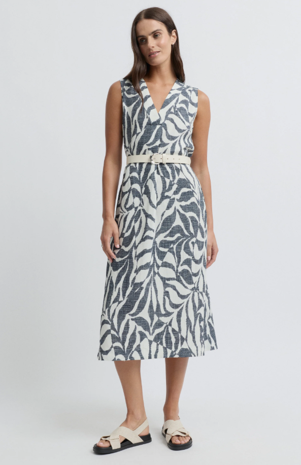 Tigre Sleeveless Print Dress (YTWN9696)