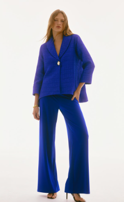 Signature | Textured Jacquard Trapeze Jacket (251783)