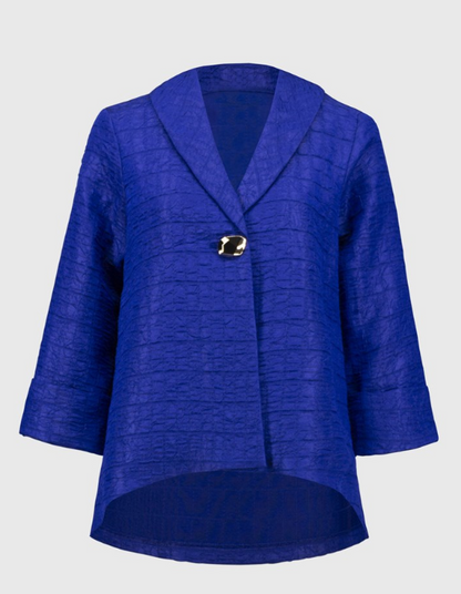 Signature | Textured Jacquard Trapeze Jacket (251783)