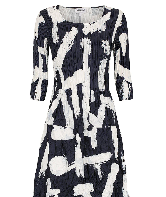 3/4 Sleeve Smash Pocket Dress (544)