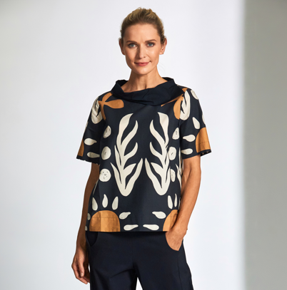 Cotton Print Top (S25114)