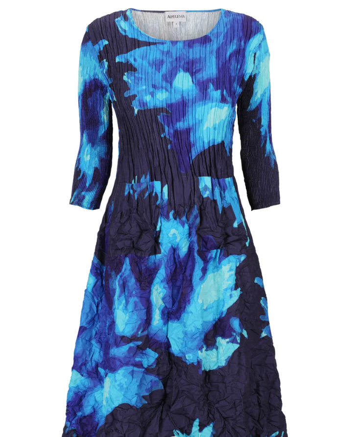 3/4 Sleeve Smash Pocket Dress (544)