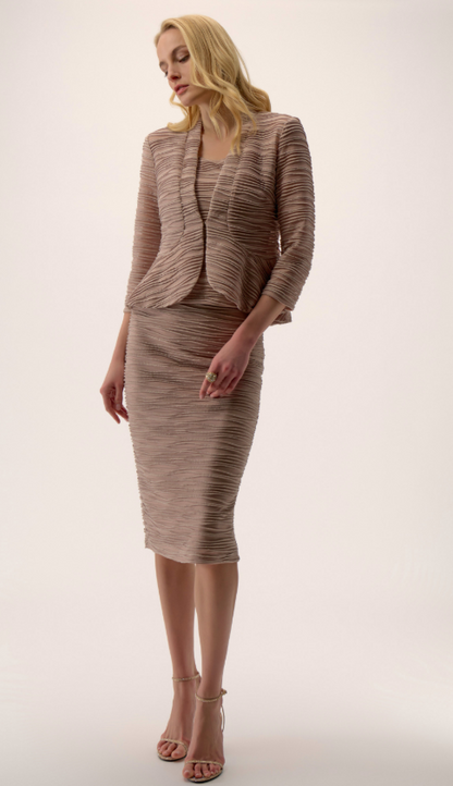 Signature | Lurex Cascade Knit Pull-On Pencil Skirt (254733)