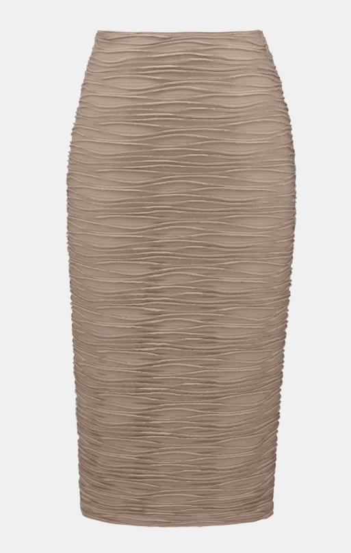 Signature | Lurex Cascade Knit Pull-On Pencil Skirt (254733)