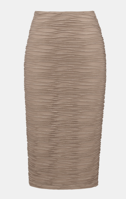 Signature | Lurex Cascade Knit Pull-On Pencil Skirt (254733)