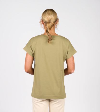 Drop Sleeve Top With Stepped Hem (4363)