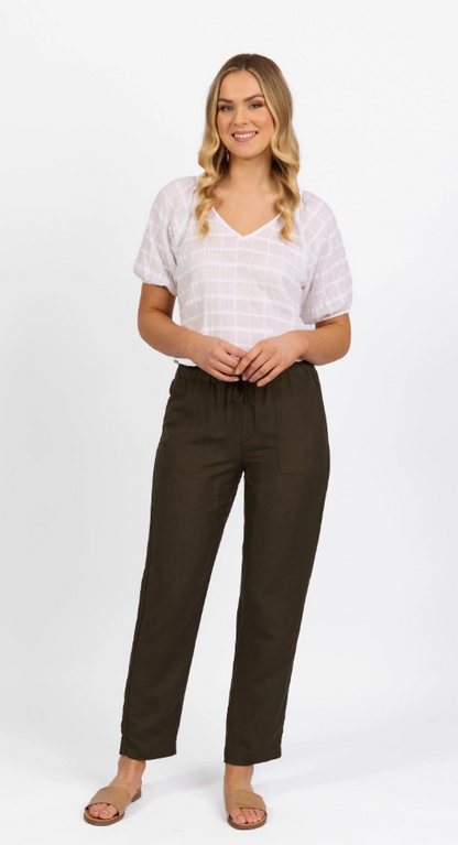 Slim Leg Ankle Grazer Pant  (5016)