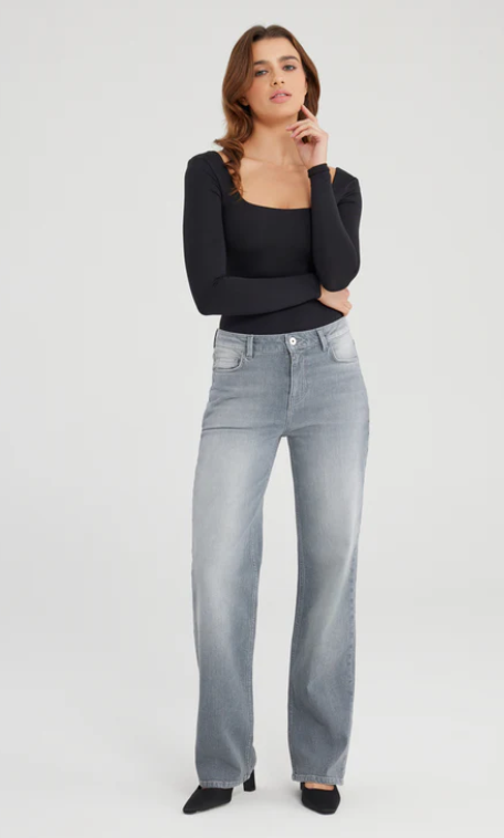 Nova Mid Waist Regular Length 5 Pocket Jeans (Nova)