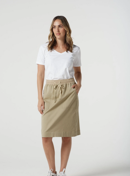 Heat Cotton V Neck Tee With Studs (3312)