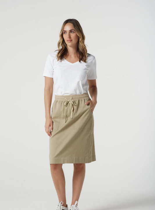 Heat Cotton V Neck Tee With Studs (3312)