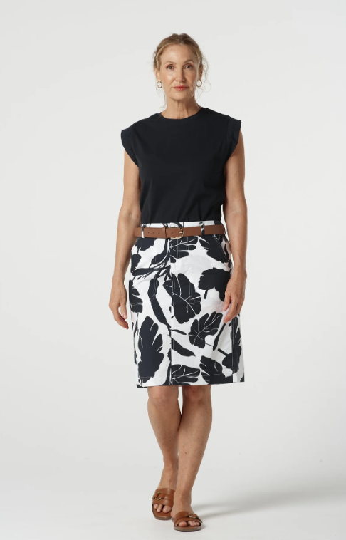 Valley Knee Length Cotton Skirt (5272)