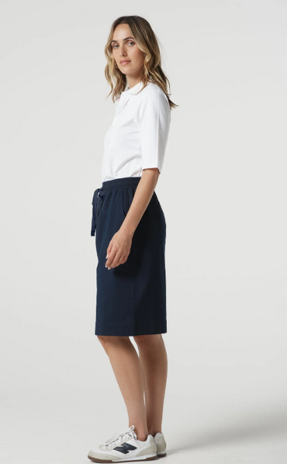 Weekend Cotton Stretch Knee Length Skirt (5280)