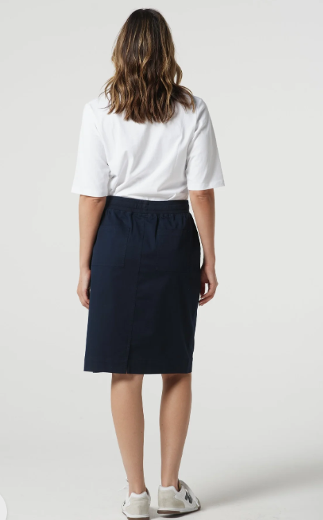 Weekend Cotton Stretch Knee Length Skirt (5280)