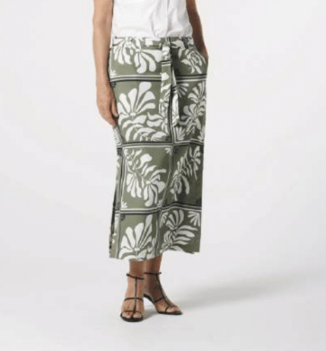 Side Spilt Frame Skirt (5282)