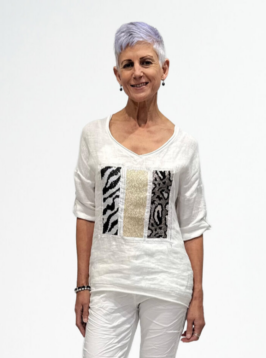 BLING PATCHES ATTACHED TOP (LST25-510)