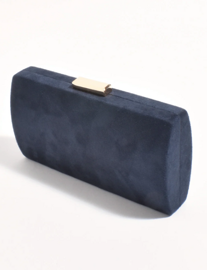 Clea Faux Suede Structured Clutch (AVD1746)