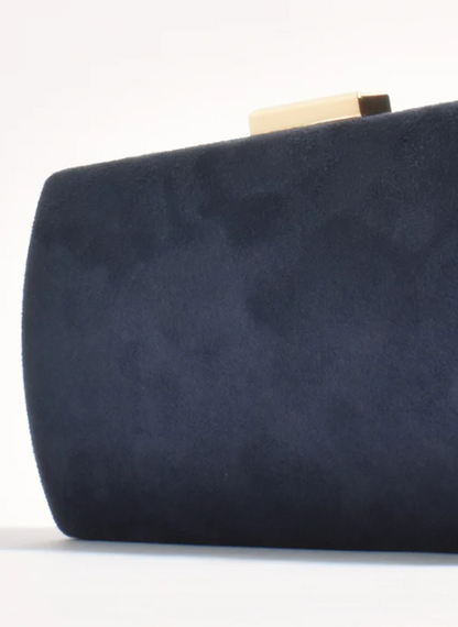 Clea Faux Suede Structured Clutch (AVD1746)